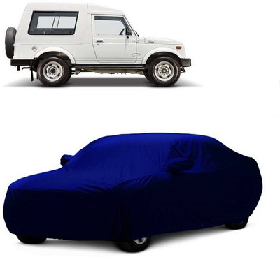 MoTRoX Car Cover For Maruti Suzuki Gypsy (With Mirror Pockets)(Blue)