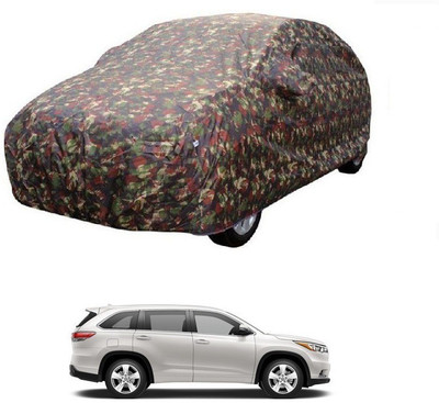 MoTRoX Car Cover For Toyota Highlander (With Mirror Pockets)(Multicolor)