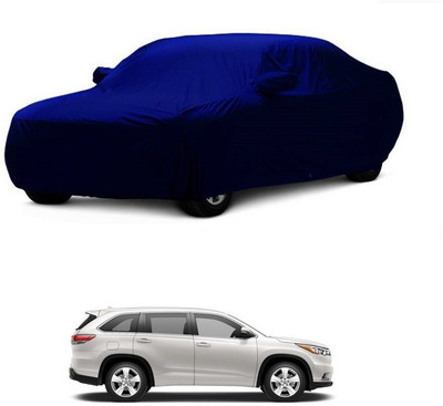 MoTRoX Car Cover For Toyota Highlander (With Mirror Pockets)(Blue)