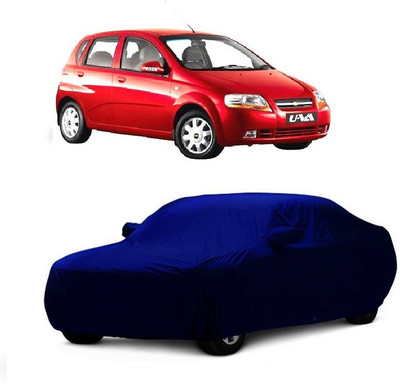 MoTRoX Car Cover For Chevrolet UVA (With Mirror Pockets)(Blue)