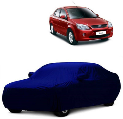 MoTRoX Car Cover For Ford Ikon (With Mirror Pockets)(Blue)