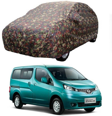 MoTRoX Car Cover For Nissan Evalia (With Mirror Pockets)(Multicolor)