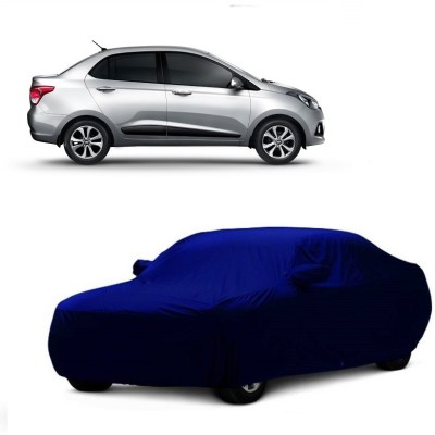 MoTRoX Car Cover For Hyundai Xcent (With Mirror Pockets)(Blue)