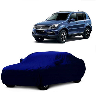 MoTRoX Car Cover For SsangYong Rexton (With Mirror Pockets)(Blue)
