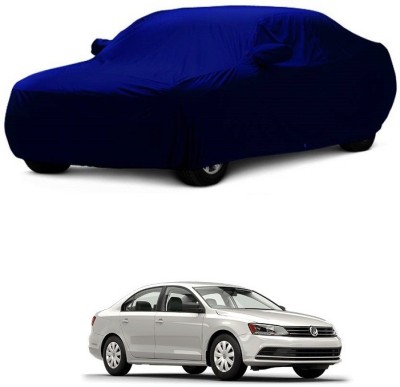 MoTRoX Car Cover For Volkswagen Jetta (With Mirror Pockets)(Blue)