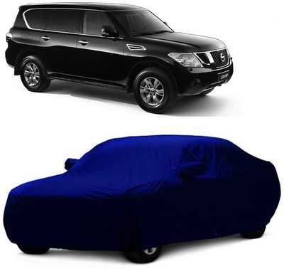 MoTRoX Car Cover For Nissan Patrol (With Mirror Pockets)(Blue)