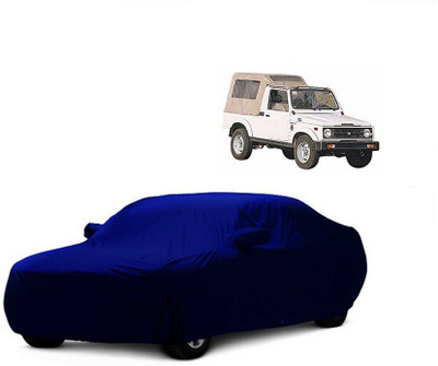 MoTRoX Car Cover For Maruti Suzuki Gypsy King (With Mirror Pockets)(Blue)