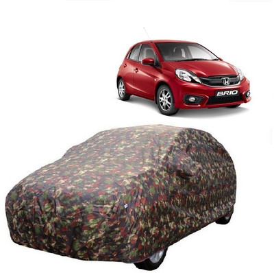 MoTRoX Car Cover For Honda Brio (With Mirror Pockets)(Multicolor)