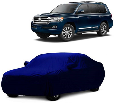 MoTRoX Car Cover For Toyota Land Cruiser (With Mirror Pockets)(Blue)