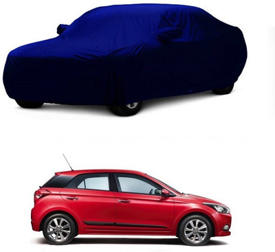 MoTRoX Car Cover For Hyundai Elite i20 (With Mirror Pockets)(Blue)