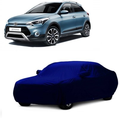 MoTRoX Car Cover For Hyundai i20 Active (With Mirror Pockets)(Blue)