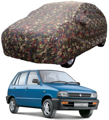 MoTRoX Car Cover For Maruti Suzuki 800 (With Mirror Pockets)(Multicolor)