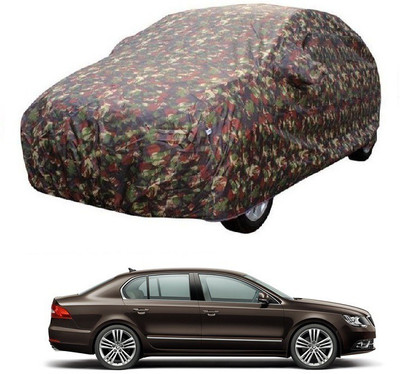MoTRoX Car Cover For Skoda Superb (With Mirror Pockets)(Multicolor)