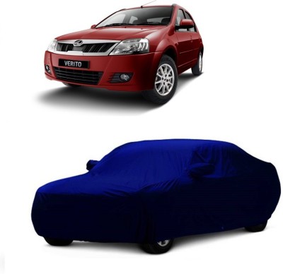 MoTRoX Car Cover For Mahindra Verito (With Mirror Pockets)(Blue)