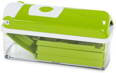 CheckSums 11026 Nicer Dicer Plus For Multi Cutting Vegetables & Fruit Chopper (10 Attachments) Chopper(Green) available at flipkart for Rs.549