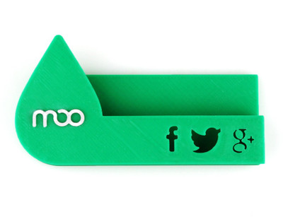 

3Idea Technology 1 Compartments Plastic MOO Business Card Holder(Green)