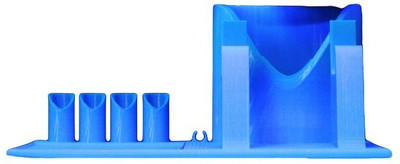 

3Idea Technology 1 Compartments Plastic Multipurpose Desk Organizer(Blue)