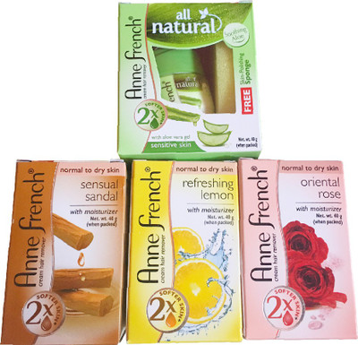 

Anne French Combo of Aloe, Sandal, Rose & Lemon Cream(40 g, Set of 4)