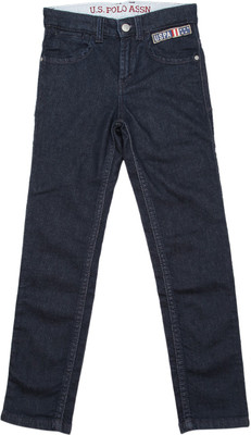 

US Polo Kids Slim Boys Black Jeans, Dk. blue