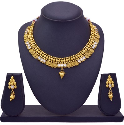 JFL Jewellery for Less Copper Gold-plated Yellow Jewellery Set(Pack of 1)