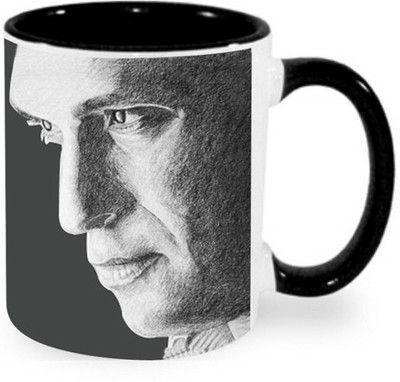 

Ashvah Sachin Tendulkar 1 Ceramic Mug(350 ml), Black