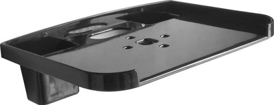 

NAOE SET TOP BOX & REMOTE HOLDER Plastic Wall Shelf(Number of Shelves - 1, Black)
