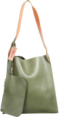 

Mary Anne Women Casual Green Leatherette Sling Bag
