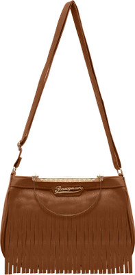 

tap fashion Women Casual Brown PU Sling Bag