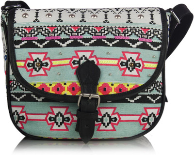 

Shaun Design Women Casual Multicolor Canvas Sling Bag