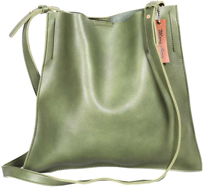 

Mary Anne Women Casual Green Leatherette Sling Bag