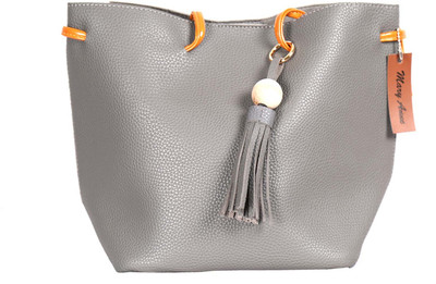 

Mary Anne Women Casual Grey Leatherette Tote