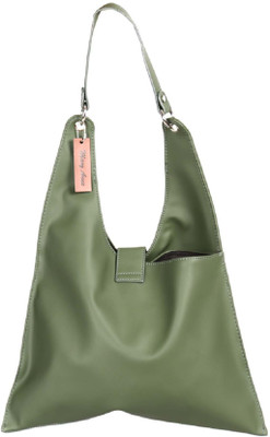 

Mary Anne Women Casual Green Leatherette Sling Bag