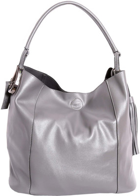 

Mary Anne Women Grey Leatherette Hand-held Bag
