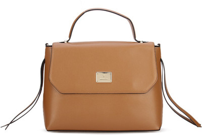 

Van Heusen Women Casual Brown Genuine Leather Hand-held Bag