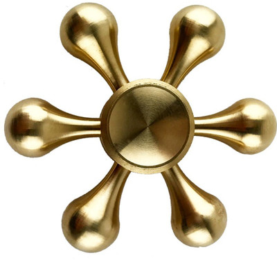 

Kiditos Metal Fidget Hand Spinner For Anti Relieve Stress Reducer Toy(Gold)