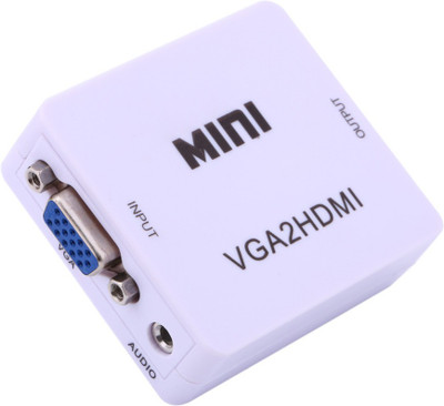 

Terabyte TV-out Cable Terabyte MINI VGA2HDMI HD Video Converter(White, For Computer)