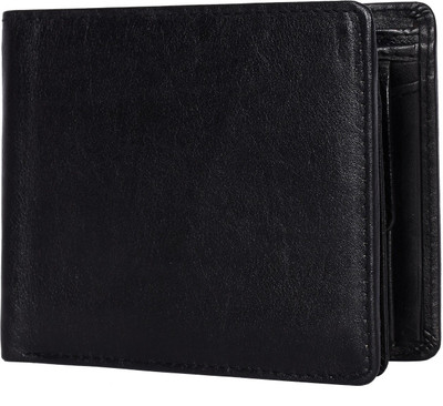 

Yark Men Black Genuine Leather Wallet(2 Card Slots)