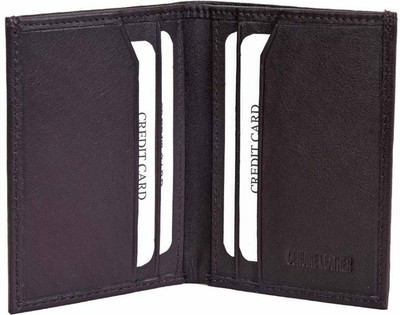 

NUKAICHAU Boys Black Genuine Leather Card Holder(6 Card Slots), Blk-03665