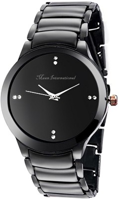 Maan International Black Dial Fancy Watch  - For Men   Watches  (Maan International)