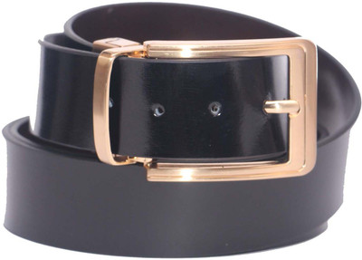 

Ekvi Men Formal Black Genuine Leather Reversible Belt