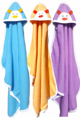 

BRANDONN Embroidered  Hooded Baby Blanket(Polyester, Multicolor
