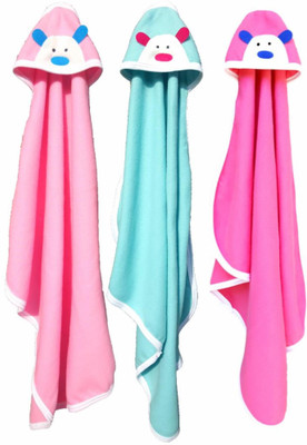 

BRANDONN Embroidered  Hooded Baby Blanket(Polyester, Multicolor