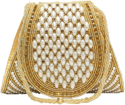 

Bagaholics Party Gold Clutch