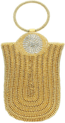 

Bagaholics Party Gold Clutch
