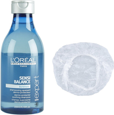 

L'Oreal Paris Set of 2 (Sensi Balance Dermo Protector Soothing Shampoo+Shower Cap)(Set of 2)