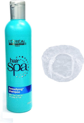 

L'Oreal Paris Hair Spa Set of 2 (Detoxifying Shampoo+Shower Cap)(Set of 2)
