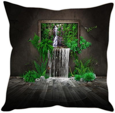 

Sleep Nature's Abstract Cushions Cover(40.63 cm*40.63 cm, Multicolor)