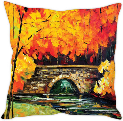 

Sleep Nature's Abstract Cushions Cover(30.63 cm*30.63 cm, Multicolor)