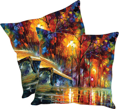 

Sleep Nature's Printed Cushions Cover(Pack of 2, 30.63 cm*30.63 cm, Multicolor)