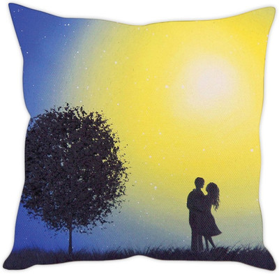 

Sleep Nature's Abstract Cushions Cover(30.63 cm*30.63 cm, Multicolor)